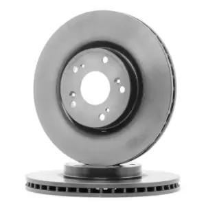 Image of PAIR PAINTED BREMBO BRAKE DISCS 09.A407.11