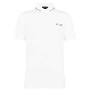 Image of Boss Pauletech Polo Shirt - White