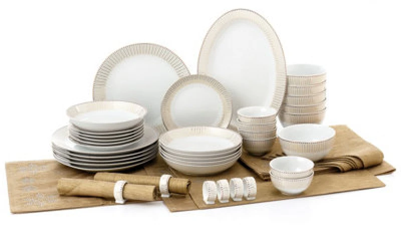 Image of Waterside Waterside Gold Radiance 50 PC Dinner Set Gold - Waterside Gold HR91201