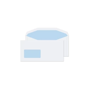 Image of Mailer Gummed CBC Window White DL 110X220 90GSM - Box of 1000