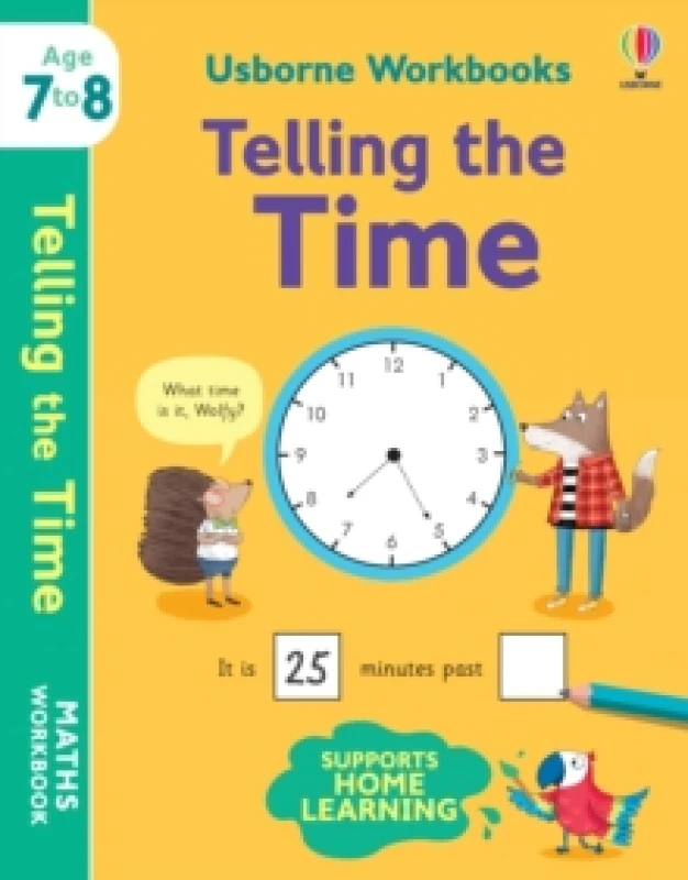 Image of Holly Bathie Usborne Workbooks Telling the Time 7-8 Book Multi