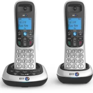 Image of BT 2700 Cordless DECT Twin Phone with Nuisance Call Blocker and Answering Machine, Silver