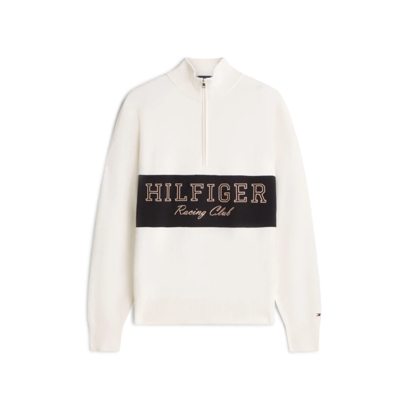 Image of Tommy Hilfiger Tommy Modern Ath1/4Z Sn61 Ivory Petal male S
