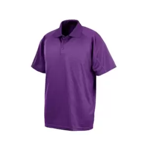 Image of Spiro Unisex Adults Impact Performance Aircool Polo Shirt (S) (Purple)