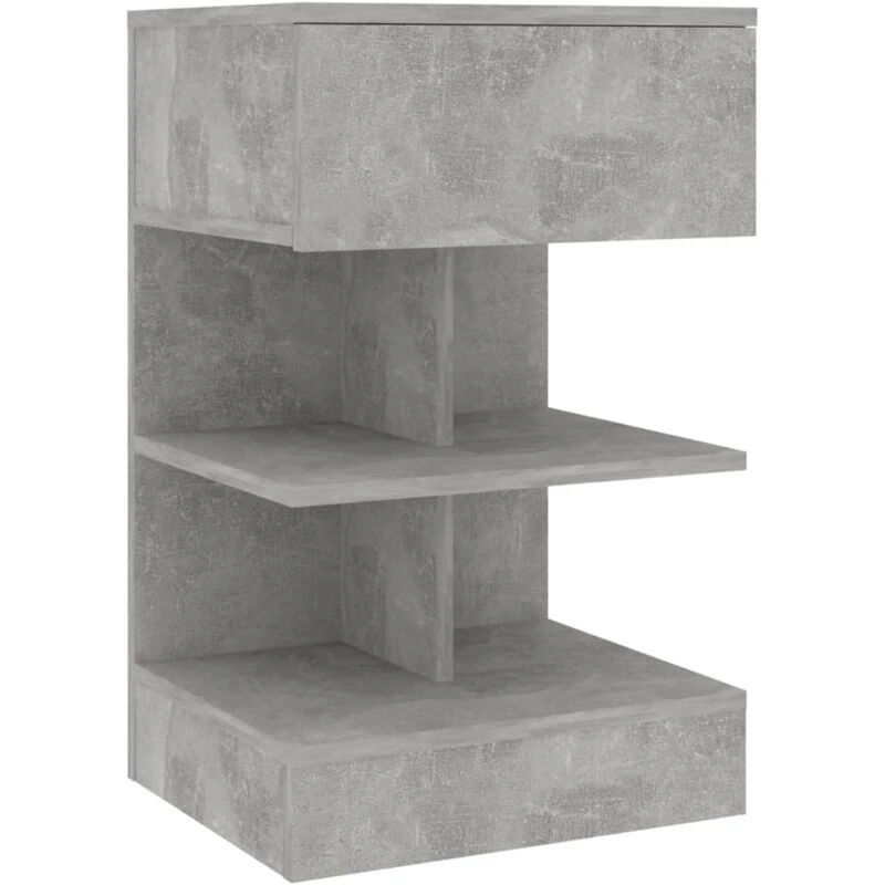 Image of VIDAXL Bedside Cabinet Concrete Grey 40x35x65cm Engineered Wood vidaXL 8720286642535