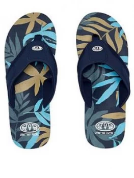 Image of Animal Jekyl Printed Flip Flops - Indigo Blue