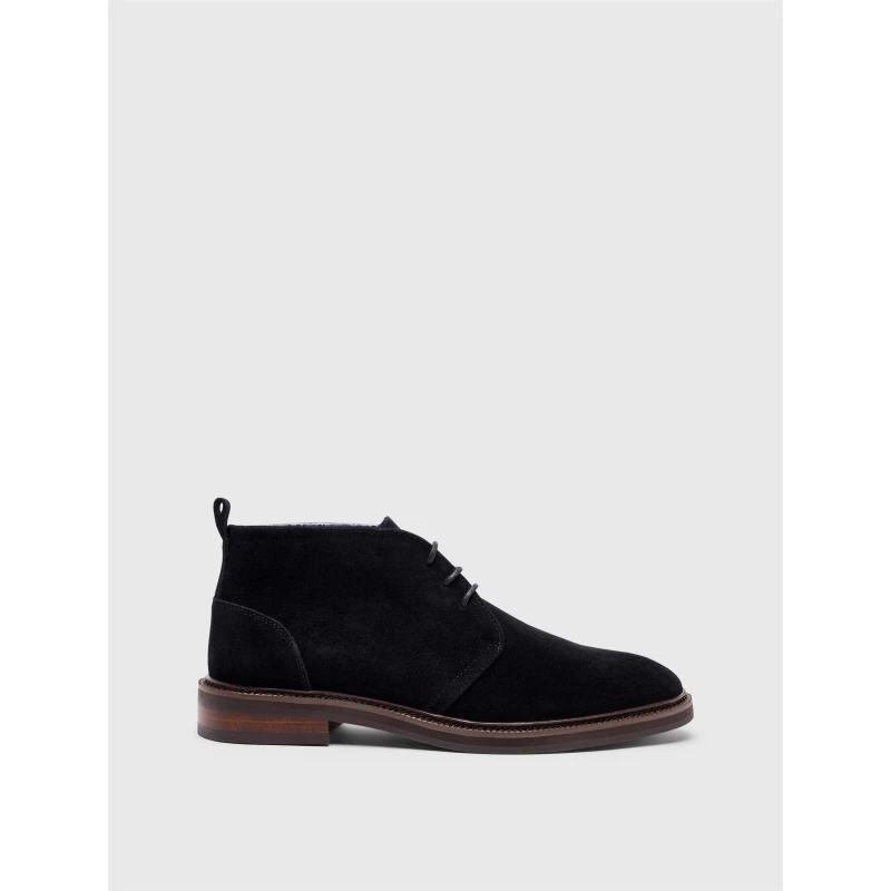 Image of Pretty Green Mens Handley Chukka Boots Black male 7 (41)