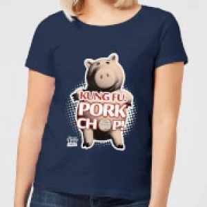 Image of Toy Story Kung Fu Pork Chop Womens T-Shirt - Navy - M