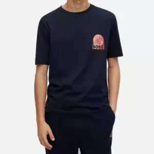 Image of BOSS Orange Tee Universe Cotton-Jersey T-Shirt - M