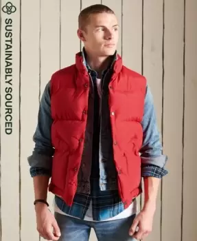 Image of Superdry Mens Mountain Gilet Red / Hike Red - Size: M