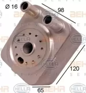 Image of x1 Behr Heat Exchanger 8MO376778-021 CLC 162 000S 70821024 Genuine Made in China