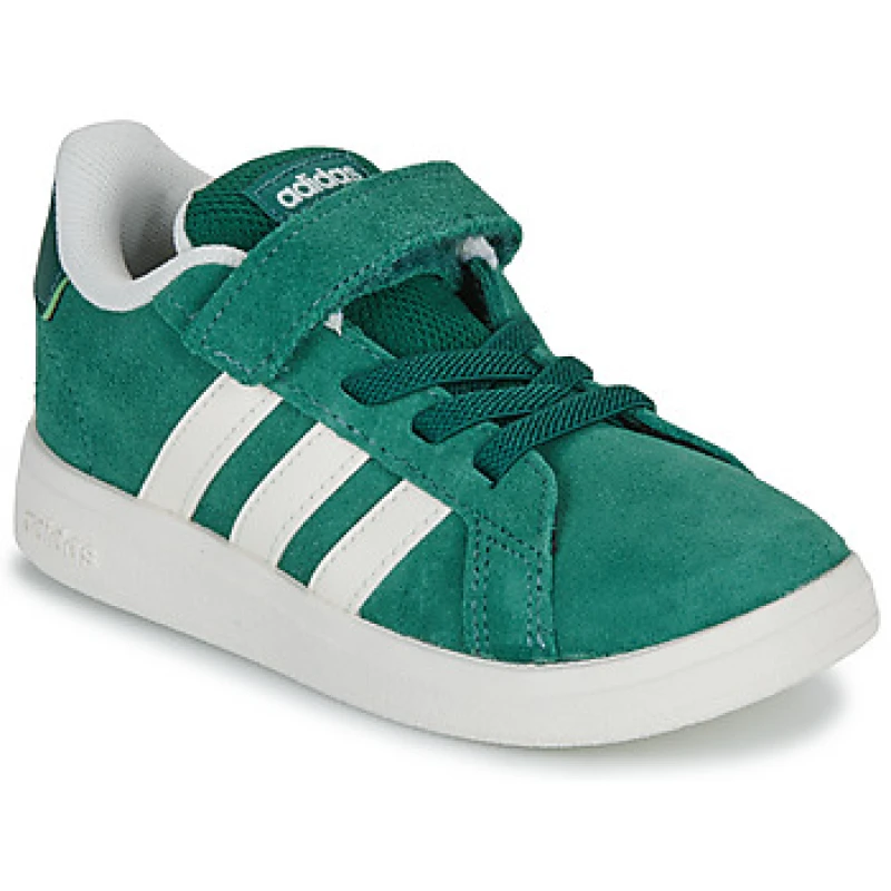 Image of Adidas SPORTSWEAR Kids Grand Court 00s Trainers Dark Green Baby 19 (3);27 (9 to 9.5);26 (8.5);25 (7.5 to 8);24 (7);23 (6);22 (5 to 5.5);21 (4.5);20 (3