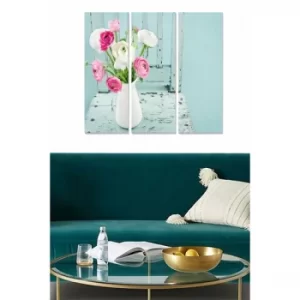 Image of MDF19225257 Multicolor Decorative MDF Painting (3 Pieces)