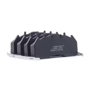 Image of RIDEX Brake pad set Rear Axle 402B1200 Brake pads,Brake pad set, disc brake VOLVO,RENAULT TRUCKS,7700,8500,8700,9700,9900,FE,FE II,FH,FH II,FH12,FH16