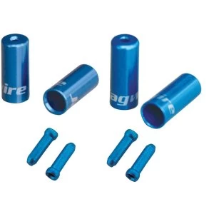 Image of Jagwire Brake/Gear Universal Pro End Cap Packs Blue 4/5mm