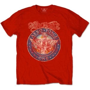 Image of Aerosmith - Aero Force Unisex Medium T-Shirt - Red