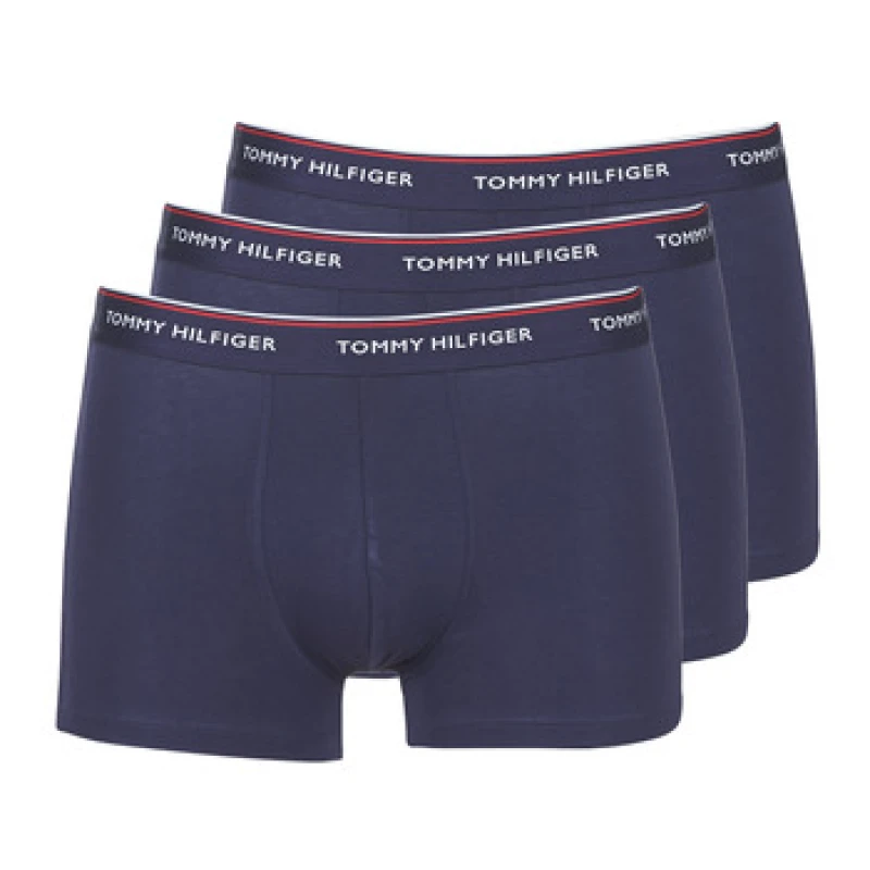 Image of Tommy Jeans Peacoat 3 Pack Repeat Logo Trunks Navy Male S 156290UK