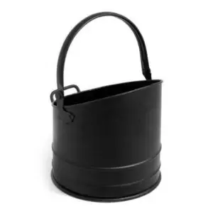 Image of Slemcka Traditional Black Fire Bucket (H)260mm (D)230mm