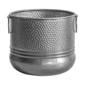 Image of Crossland Grove Feltham Planter Small Nickel Antique 265x265x260Mm