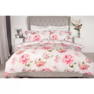 Image of Belledorm Saara Duvet Cover Set (Single) (Blush)