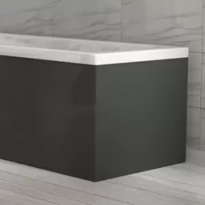 Image of 800mm Dark Grey End Bath Panel - Pendle