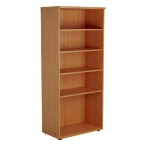 Image of Jemini Wooden Bookcase 800x450x1800mm Beech KF810551