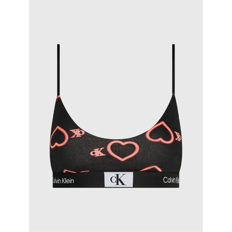 Image of Calvin Klein Unlined String Bralette - Black 8