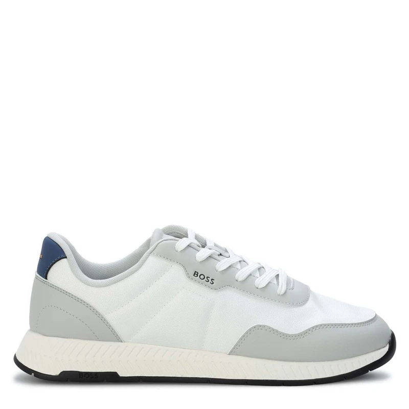 Image of Boss Titanium Low Top Trainers Grey male UK 7