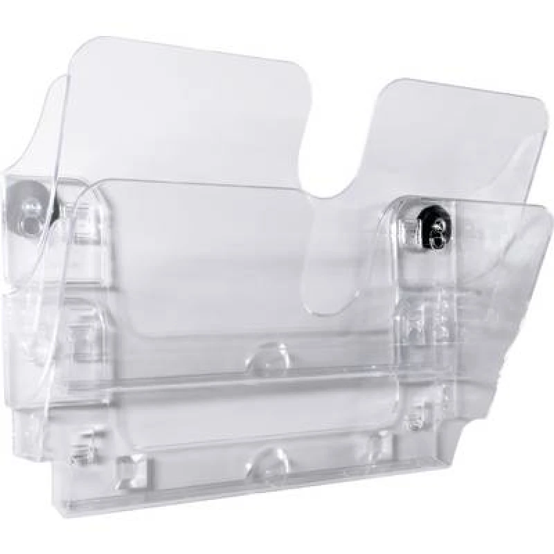 Image of Durable Durable Flexiplus 1709022400 Wall-mount brochure holder Transparent No. of compartments 2 1709022400