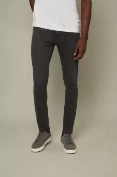 Image of Mens Skinny Dark Grey Jeans