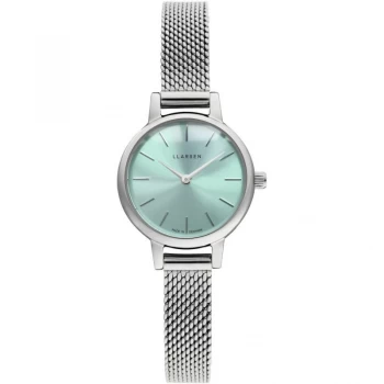 Image of LLARSEN Blue and Silver 'Lykke' Ladies Classical Watch - 145sts3-ms8
