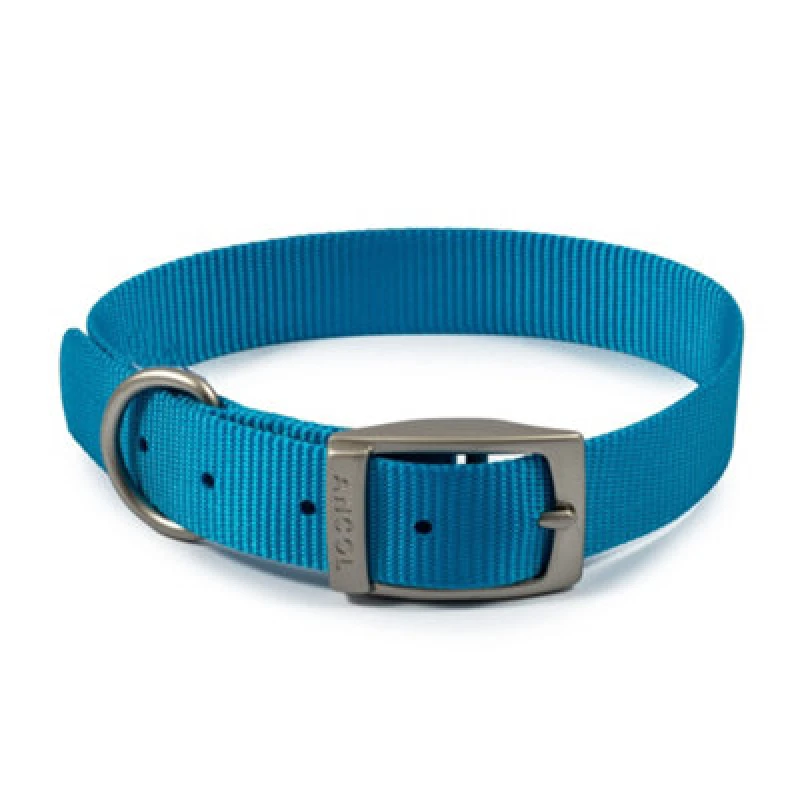 Image of Ancol Viva Weather Proof Lightweight Comfy Buckle Dog Collar Blue