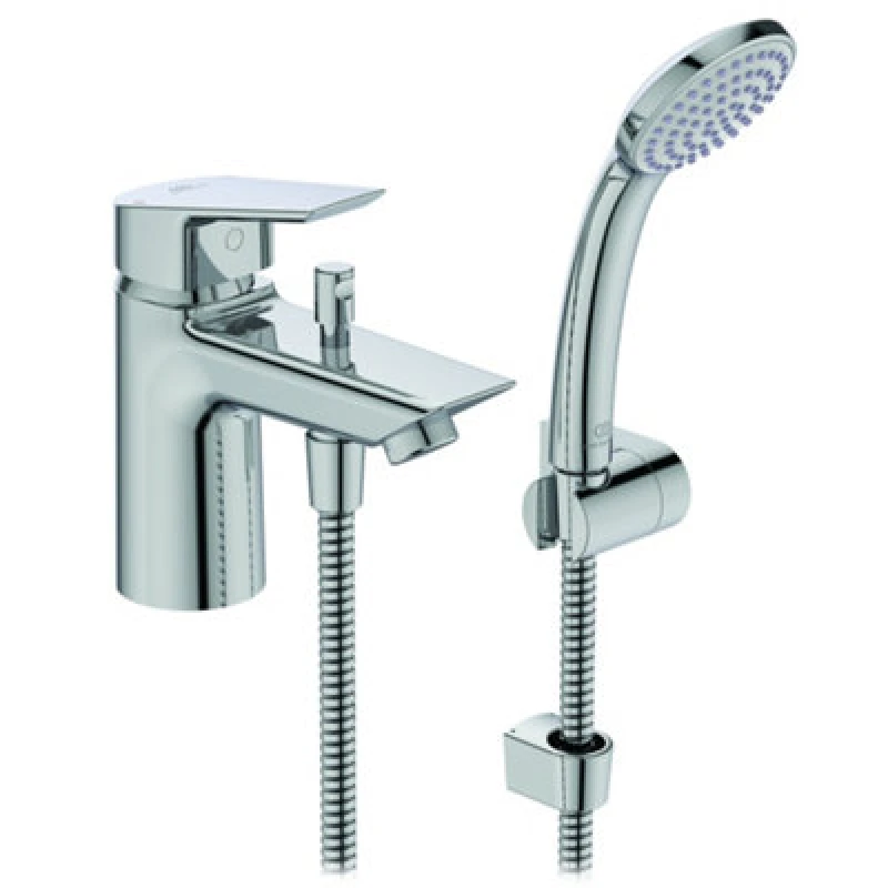 Image of Ideal Standard Tesi Single Lever One Hole Bath Shower Mixer With Shower Set B1957AA