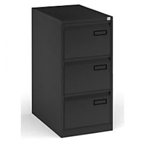 Image of Bisley Filing Cabinet with 3 Lockable Drawers PSF3 470 x 622 x 1016mm Black