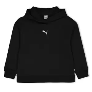 Image of Puma Contrast Fleece Hoodie - Black