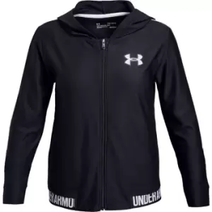 Image of Under Armour Play Up Zip Hoodie Junior Girls - Black