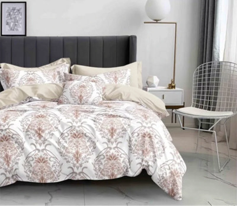 Image of Ezysleep Ezysleep Florence Printed Duvet Set in Natural Size: Single Natural Single Unisex 0721545589583