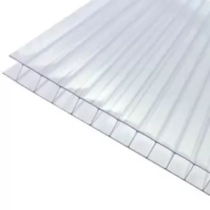 Image of Axiome Clear Polycarbonate Twinwall Roofing Sheet (L)5M (W)690mm (T)10mm