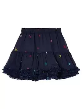 Image of Joules Girls Lillian Star Tutu Skirt - Navy, Size Age: 7 Years, Women
