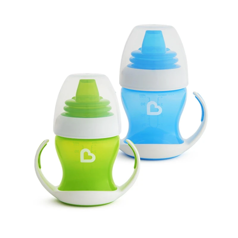 Image of Munchkin Gentle Baby Transition Trainer Cups Blue & Green Blue One Size