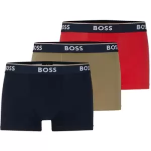 Image of Boss Bodywear 3 Pack Power Boxer Shorts - Red