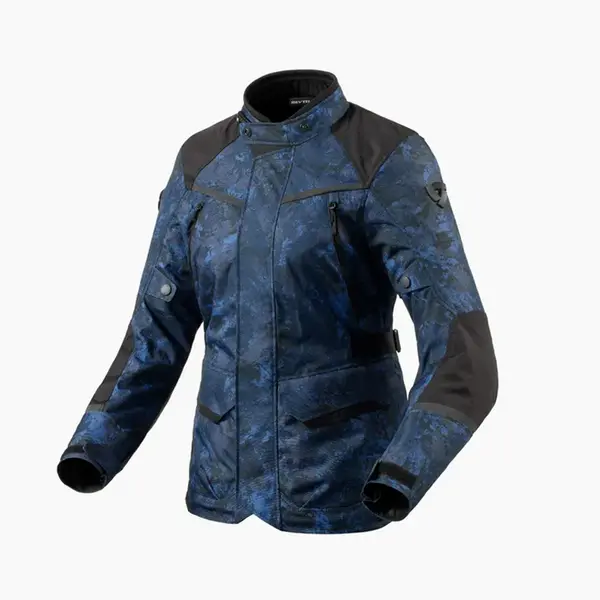 Image of REV'IT! Voltiac 3 H2O Jacket Lady Camo Blue Size 38