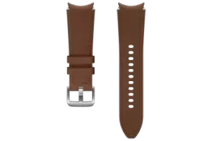 Image of Samsung Galaxy Watch4/Watch4 Classic Hybrid Leather Strap (S/M) in Camel (ET-SHR88SAEGEU)