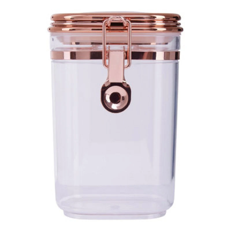 Image of Premier Housewares Maison by Premier Gozo 600ml Canister With Copper Lid Clear unisex