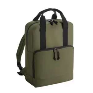 Image of Bagbase Cooler Recycled Backpack (one Size, Military Green)
