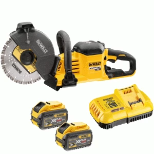 Image of DEWALT DCS690 54v XR Cordless FLEXVOLT Cut Off Saw Disc Cutter 2 x 9ah Li-ion Charger No Case