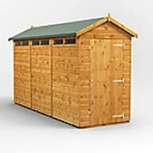 Image of Power Garden Shed 124PASS Golden Brown 12x4