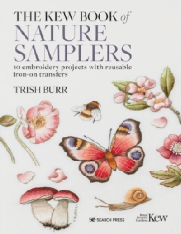 Image of The Kew Book of Nature Samplers (Folder edition) : 10 Embroidery Projects with Reusable Iron-on Transfers Hardback