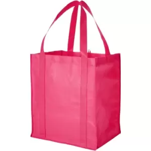 Image of Bullet Liberty Non Woven Grocery Tote (Pack Of 2) (33 x 25.4 x 36.8 cm) (Cerise)