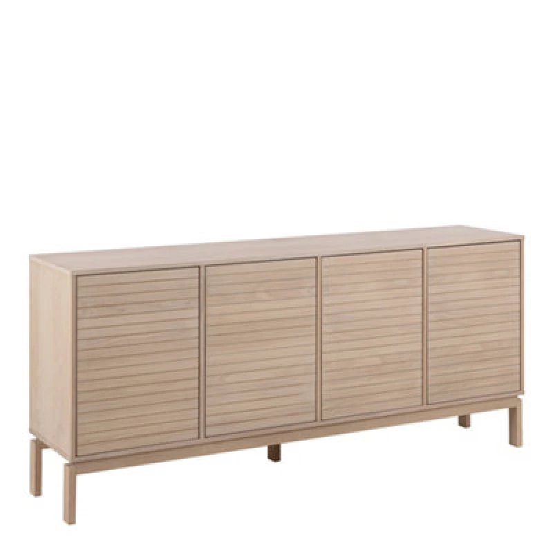Image of Furniture To Go Linley 4 Door Sideboard In White Oak